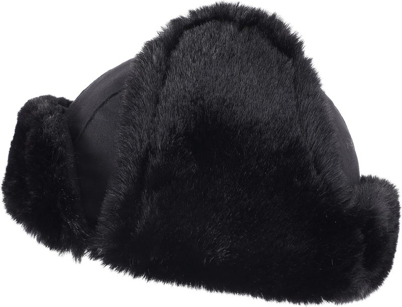 Connectyle Aviator Trapper Hat for Men Women Faux Fur Warm Winter Hat with Ear Flaps Faux Suede Ushanka Cold Weather Hats - Image 3